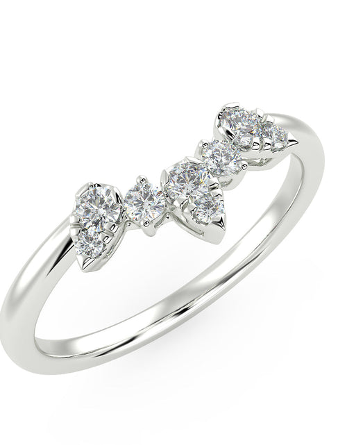 Load image into Gallery viewer, Supernova Band in White Gold (0.15 Ct. Tw.) by Brilliant Carbon
