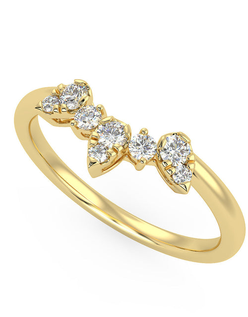 Load image into Gallery viewer, Supernova Band in Yellow Gold (0.15 Ct. Tw.) by Brilliant Carbon
