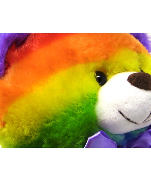 Load image into Gallery viewer, Rainbow Teddy Bear Plush Stuffed Animal Cuddly Soft 12 inch by The Noodley
