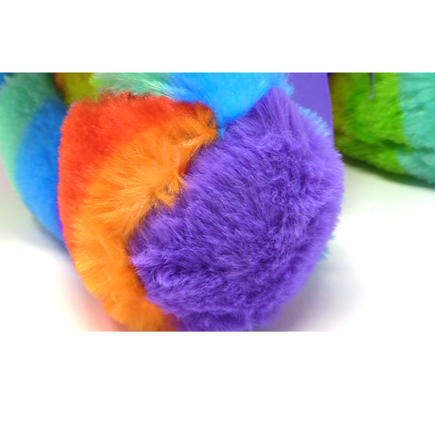Rainbow Teddy Bear Plush Stuffed Animal Cuddly Soft 12 inch by The Noodley