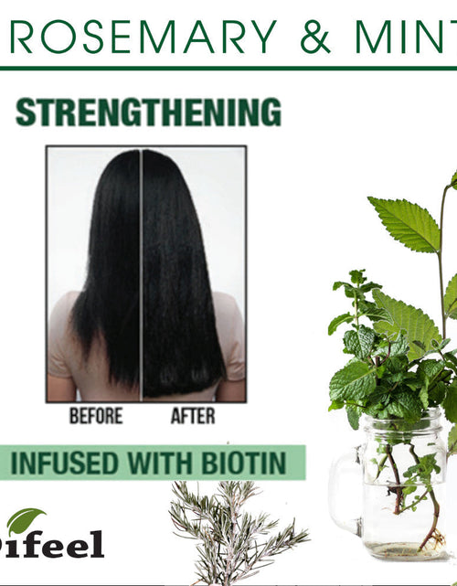 Load image into Gallery viewer, Difeel Rosemary and Mint Strengthening Leave-In Conditioning Spray with Biotin 6 oz. by difeel - find your natural beauty
