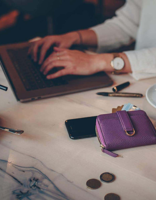 Load image into Gallery viewer, BELGRAVIA Zipper Wallet by Vaultskin

