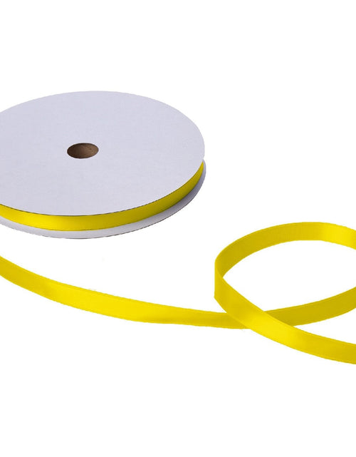 Load image into Gallery viewer, Jillson &amp; Roberts Double-Faced Satin Ribbon, 5/8" Wide x 100 Yards, Yellow by Present Paper
