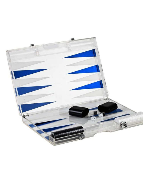 Load image into Gallery viewer, Premium 14-Inch Lucite Backgammon Set - Elegant Design for Timeless Enjoyment by Pursonic
