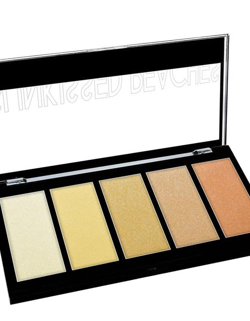 Load image into Gallery viewer, KLEANCOLOR 5 Color Prismatic Highlighter Palette - Sunkissed Peaches
