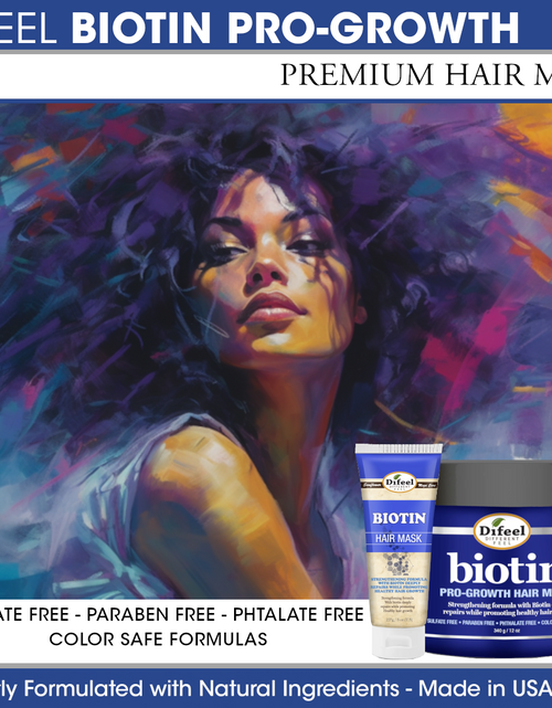 Load image into Gallery viewer, Difeel Biotin Pro-Growth Hair Mask 8 oz. by difeel - find your natural beauty
