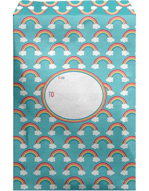 Load image into Gallery viewer, Medium Printed Padded Mailing Envelopes, Over the Rainbow by Present Paper

