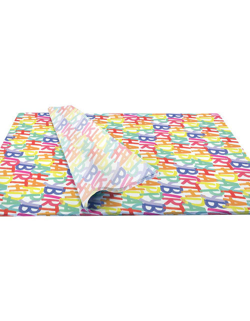Load image into Gallery viewer, Rainbow Birthday 20" x 30" Gift Tissue Paper by Present Paper

