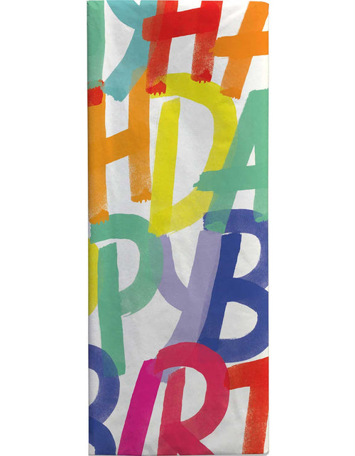 Load image into Gallery viewer, Rainbow Birthday 20" x 30" Gift Tissue Paper by Present Paper
