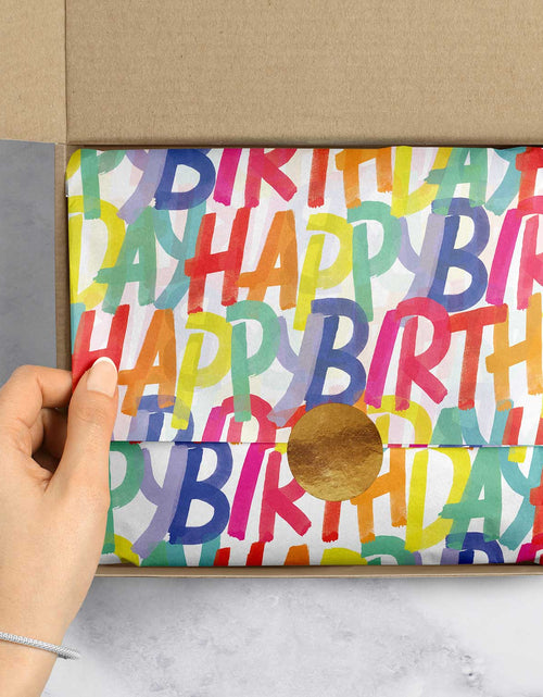 Load image into Gallery viewer, Rainbow Birthday 20" x 30" Gift Tissue Paper by Present Paper
