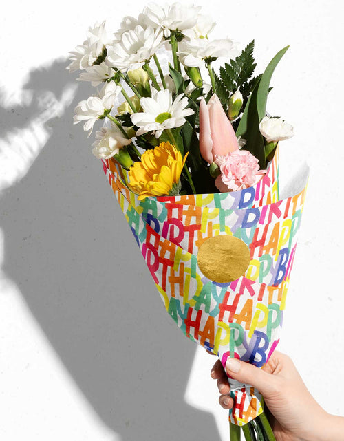Load image into Gallery viewer, Rainbow Birthday 20" x 30" Gift Tissue Paper by Present Paper
