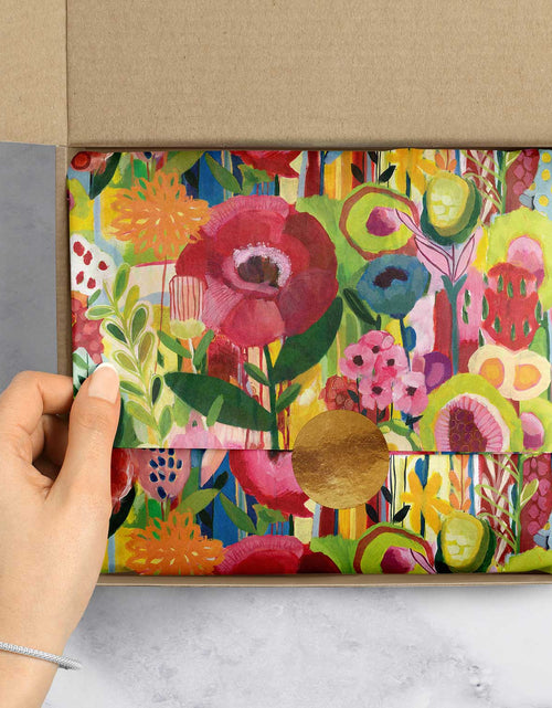 Load image into Gallery viewer, Floral Collage 20" x 30" Gift Tissue Paper by Present Paper
