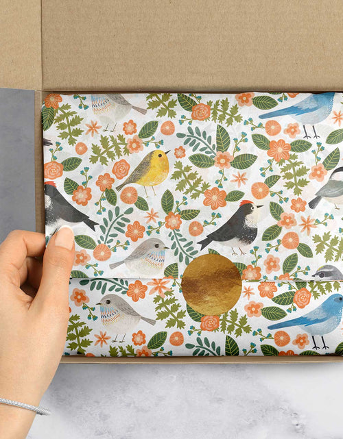 Load image into Gallery viewer, Birdie 20" x 30" Floral Gift Tissue Paper by Present Paper
