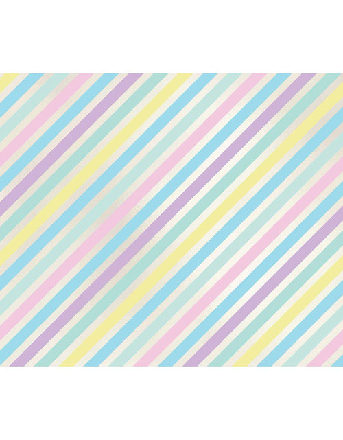 Load image into Gallery viewer, Pastel Stripe 20" x 30" Baby Gift Tissue Paper by Present Paper
