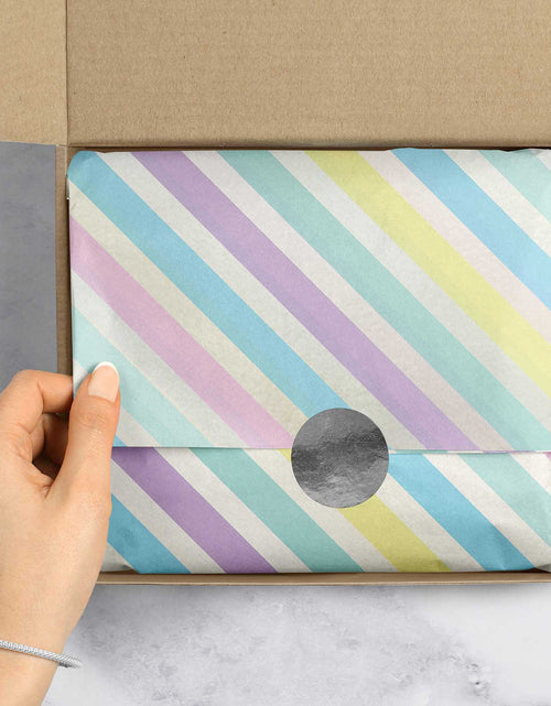 Load image into Gallery viewer, Pastel Stripe 20" x 30" Baby Gift Tissue Paper by Present Paper
