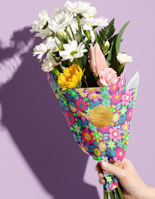 Load image into Gallery viewer, Dazzling Daisies Floral Gift Tissue Paper by Present Paper
