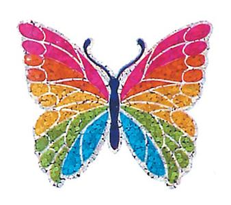 Load image into Gallery viewer, Bulk Roll Prismatic Stickers, Rainbow Butterfly (100 Repeats) by Present Paper
