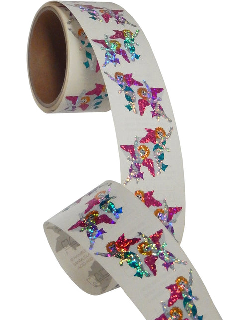 Load image into Gallery viewer, Bulk Roll Prismatic Stickers, Angel (100 Repeats) by Present Paper
