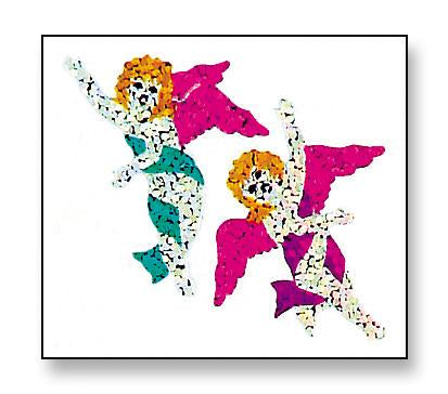 Load image into Gallery viewer, Bulk Roll Prismatic Stickers, Angel (100 Repeats) by Present Paper
