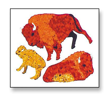 Load image into Gallery viewer, Bulk Roll Prismatic Stickers, Buffalo (100 Repeats) by Present Paper
