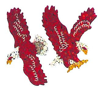 Load image into Gallery viewer, Bulk Roll Prismatic Stickers, Eagles (100 Repeats) by Present Paper
