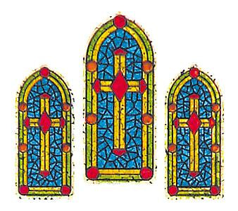 Load image into Gallery viewer, Bulk Roll Prismatic Stickers, Stained Glass Windows (100 Repeats) by Present Paper
