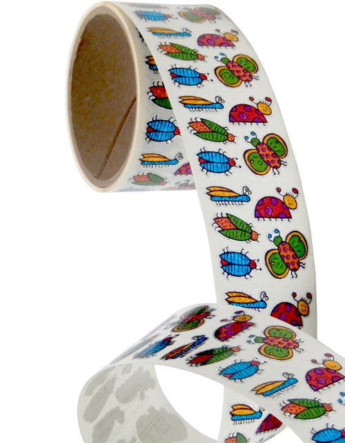 Load image into Gallery viewer, Bulk Roll Prismatic Stickers, Mini Bugs (100 Repeats) by Present Paper
