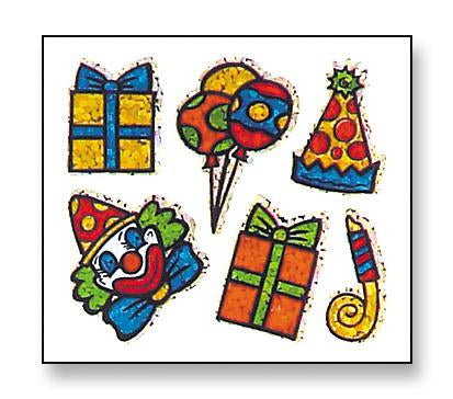 Load image into Gallery viewer, Bulk Roll Prismatic Stickers, Party / Clown (100 Repeats) by Present Paper
