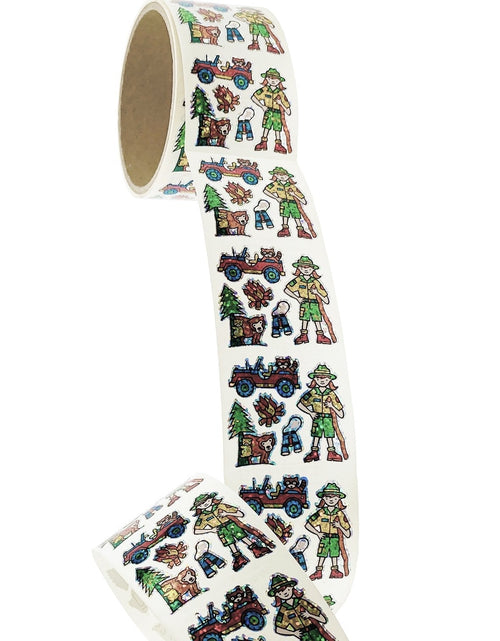 Load image into Gallery viewer, Bulk Roll Prismatic Stickers, Mini Park Ranger (100 Repeats) by Present Paper
