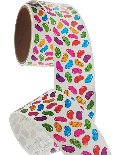 Load image into Gallery viewer, Bulk Roll Prismatic Stickers, Micro Jelly Beans (100 Repeats) by Present Paper
