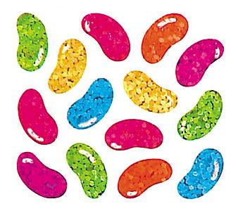 Load image into Gallery viewer, Bulk Roll Prismatic Stickers, Micro Jelly Beans (100 Repeats) by Present Paper
