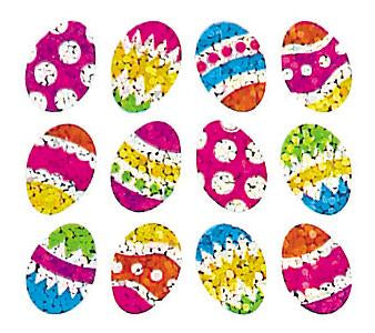 Load image into Gallery viewer, Bulk Roll Prismatic Stickers, Micro Easter Eggs (100 Repeats) by Present Paper
