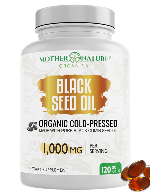 Load image into Gallery viewer, Black Seed Oil Capsules 1,000mg (Softgel) by Mother Nature Organics
