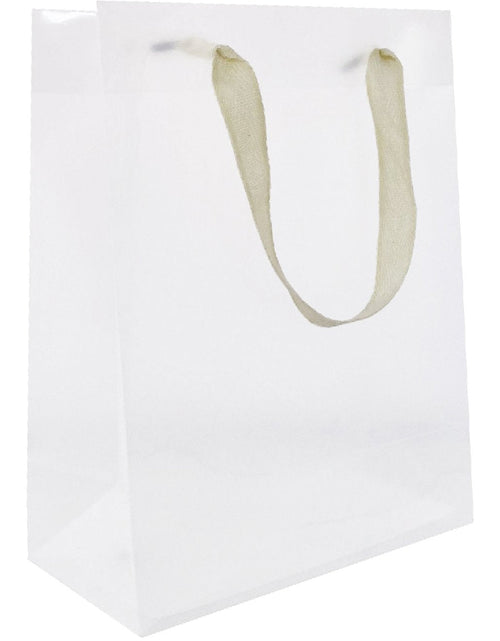 Load image into Gallery viewer, Heavyweight Solid Color Small Gift Bags, Clear Plastic by Present Paper
