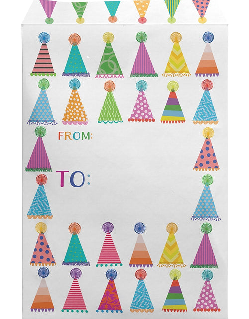 Load image into Gallery viewer, Small Printed Padded Mailing Envelopes, Party Hats by Present Paper

