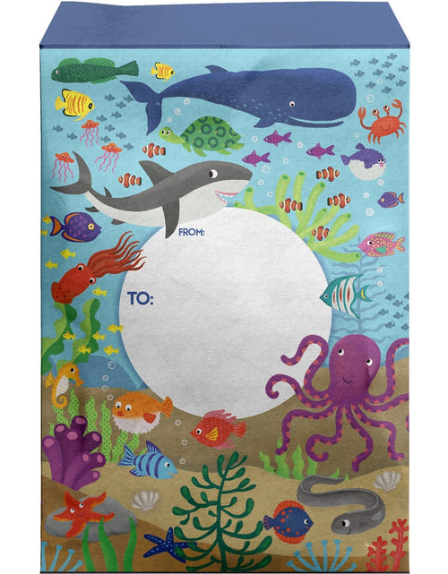 Load image into Gallery viewer, Small Kids Printed Padded Mailing Envelopes, Ocean Friends by Present Paper
