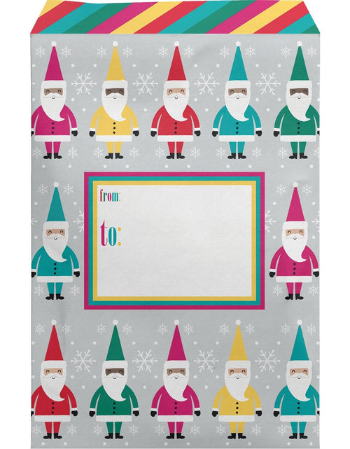Load image into Gallery viewer, Medium Christmas Printed Padded Mailing Envelopes, Bright Santa by Present Paper
