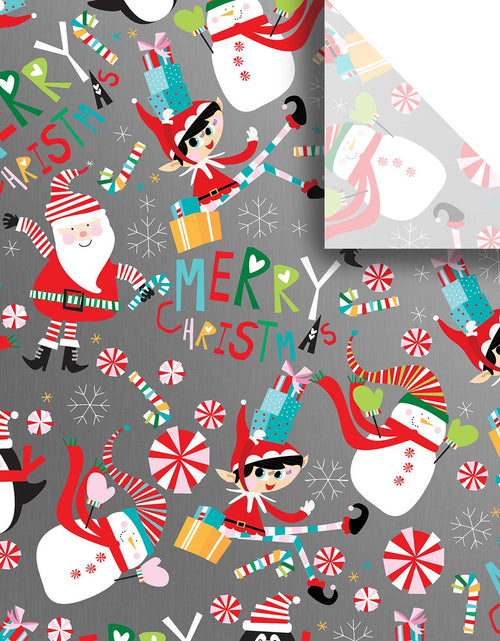Load image into Gallery viewer, Santa &amp; Snowmen 20" x 30" Christmas Gift Tissue Paper by Present Paper

