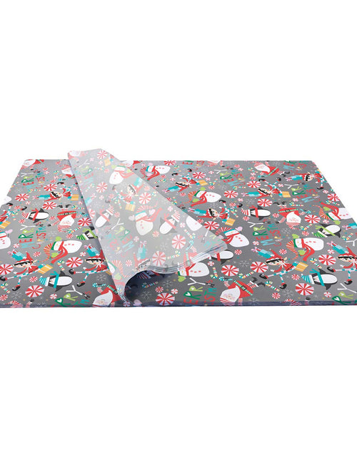 Load image into Gallery viewer, Santa &amp; Snowmen 20" x 30" Christmas Gift Tissue Paper by Present Paper
