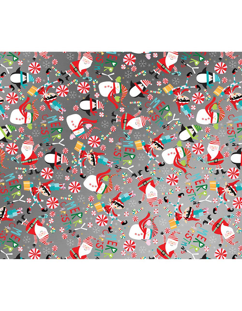 Load image into Gallery viewer, Santa &amp; Snowmen 20" x 30" Christmas Gift Tissue Paper by Present Paper
