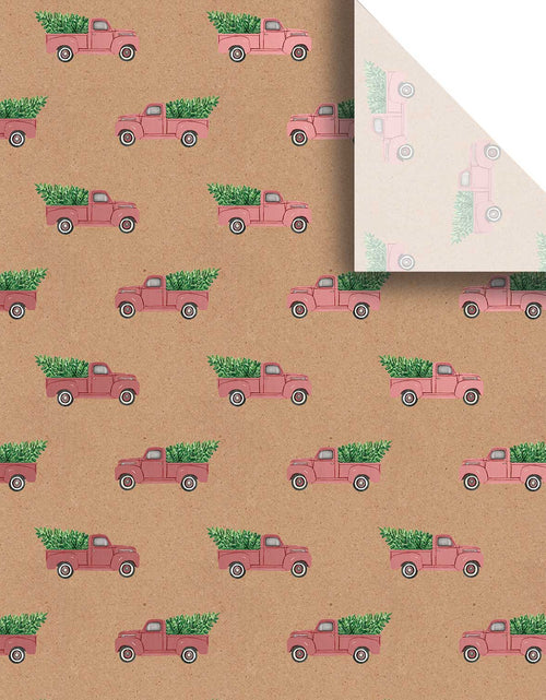 Load image into Gallery viewer, Red Pickup Truck 20" x 30" Christmas Gift Tissue Paper by Present Paper

