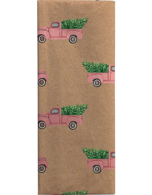 Load image into Gallery viewer, Red Pickup Truck 20" x 30" Christmas Gift Tissue Paper by Present Paper
