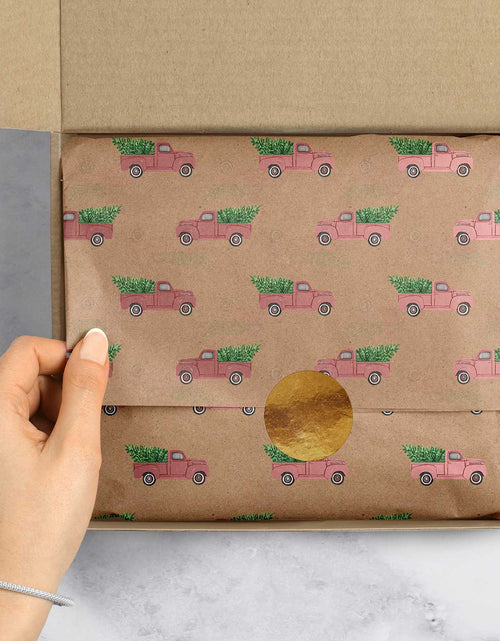 Load image into Gallery viewer, Red Pickup Truck 20" x 30" Christmas Gift Tissue Paper by Present Paper

