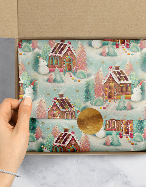Load image into Gallery viewer, Gingerbread Dreams Christmas Gift Tissue Paper by Present Paper

