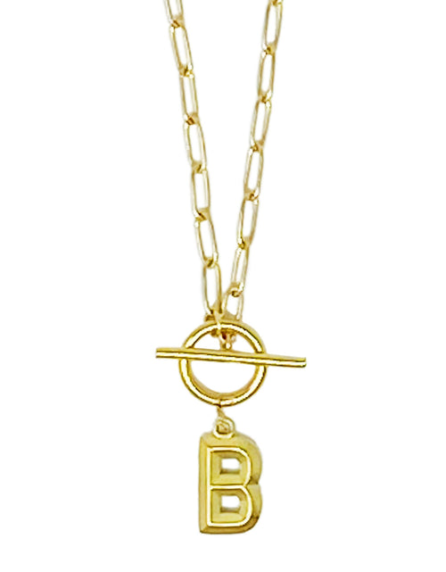 Load image into Gallery viewer, Modern Classic Initial Necklace by Ellisonyoung.com

