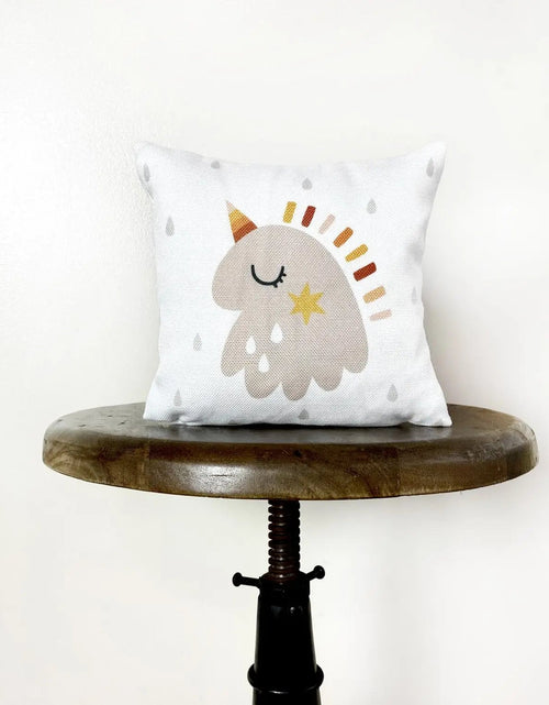 Load image into Gallery viewer, Baby Unicorn | Throw Pillow Cover  | Baby Nursery Decor | Baby Shower Decorations | Nursery Pillow | Gift Ideas by UniikPillows
