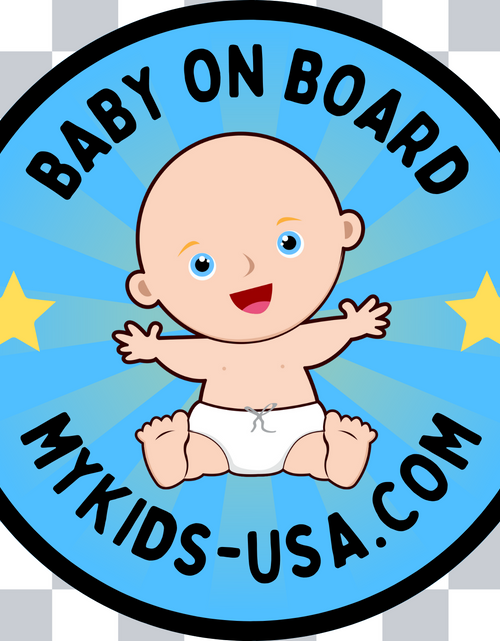Load image into Gallery viewer, Baby on Board Sticker by MyKids-USA™
