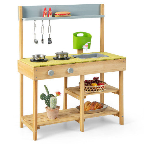 Load image into Gallery viewer, Backyard Pretend Play Toy Kitchen with Stove Top
