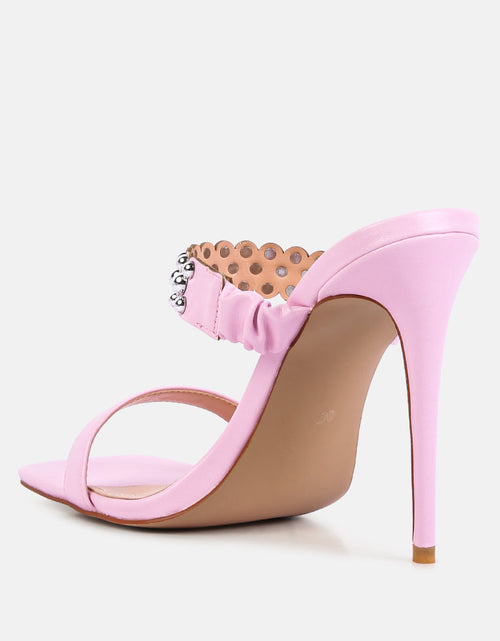 Load image into Gallery viewer, bandy stieletto heel metal stud sandals by London Rag
