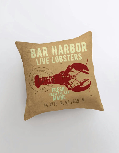 Load image into Gallery viewer, Bar Harbor Live Lobsters | Throw Pillow | Home Decor | Modern Decor | Nautical | Ocean | Gift for Her | Accent Pillow Cover | Beach | Sea by UniikPillows
